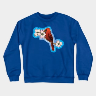 Cardinal and Dogwoods Crewneck Sweatshirt